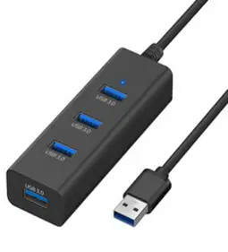 홈플래닛 5포트 USB3.0 유전원허브 HUB5P-T USB*4 + 충전*1, 블랙, 1개