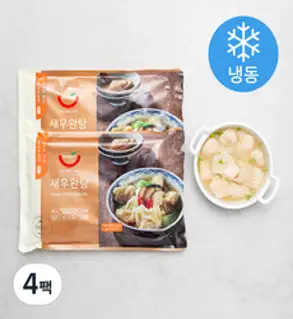 CP 통새우 완탕 (12g 스프포함), 630g, 2개