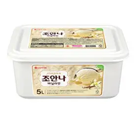 롯데웰푸드 조안나 바닐라 빙과 (냉동), 5L, 1개