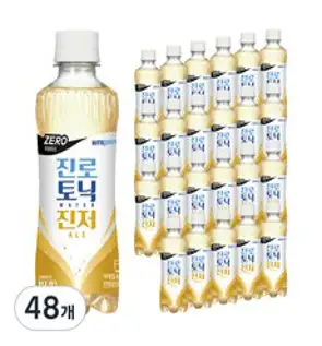 하이트진로 제로 토닉워터 진저에일, 300ml, 48개